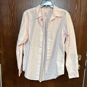 Brooks Brothers Women's Pink Striped Oxford Classic Fit Shirt EUC sz 14